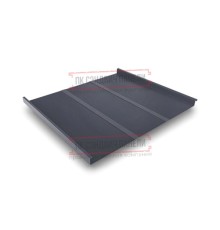 Фальц двойной стоячий Line 0,5 Satin RAL7024 мокрый асфальт с пленкой на замках