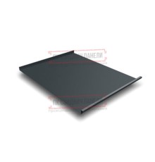 Фальц двойной стоячий 0,5 Rooftop Matte RAL7016 антрацитово-серый с пленкой на замках