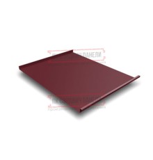 Фальц двойной стоячий 0,5 Satin RAL3005 красное вино с пленкой на замках