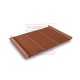 Кликфальц Line 0,5 Satin RAL8004 терракота с пленкой на замках