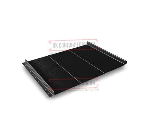 Кликфальц Line 0,5 Satin RAL9005 черный с пленкой на замках