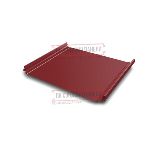 Кликфальц Pro 0,45 Полиэстер RAL3011 коричнево-красный с пленкой на замках
