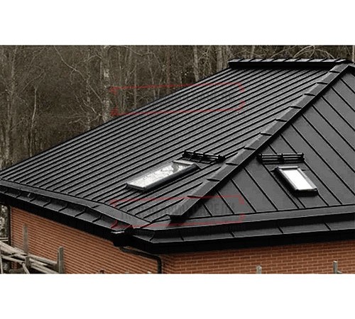 Кликфальц Pro 0,45 Drap RAL9005 черный с пленкой на замках