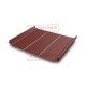 Кликфальц Pro Line 0,5 GreenCoat PuRALMatt RR29 красный (RAL3009 оксидно-красный) с пленкой на замках