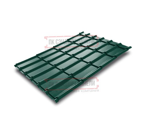 Металлочерепица Экоррей RAL6005 Полиэстер-0.5