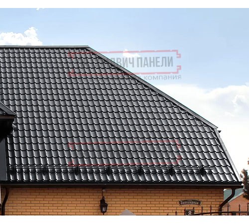 Металлочерепица Классик RAL7024 Satin Мatt-0,5