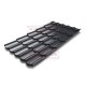 Металлочерепица Квинта плюс 3D RAL7024 Drap-0,45