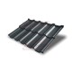 Металлочерепица модульная Квинта Uno 3D RAL7016 Velur-0,5