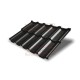 Металлочерепица модульная Квинта Uno 3D RAL9005 Satin Мatt-0,5