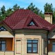 Металлочерепица Модерн RAL3005 Полиэстер-0,45