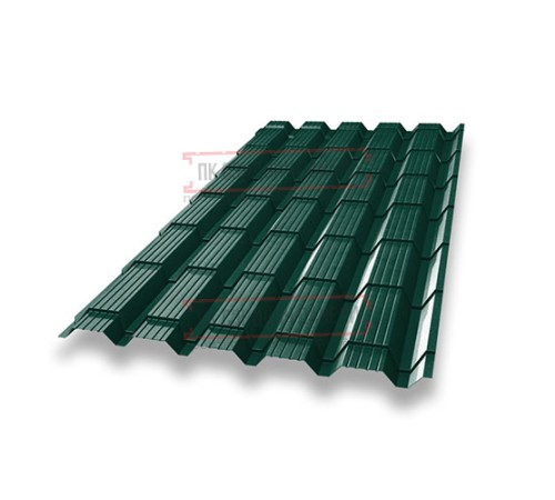 Металлочерепица Монкатта RAL6005 Quarzit lite-0,5