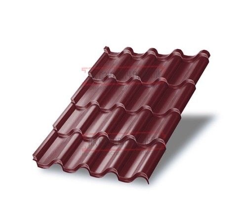 Металлочерепица Монтерроса-S RAL3005 Viking E-0.5