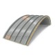 Сэндвич-панели арочные с минеральной ватой, ширина 1000 мм, толщина 30 мм, 0.5/0.5, RAL9006