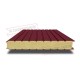 Сэндвич панели стеновые с пенополиуретаном, ширина 1000 мм, толщина 100 мм, 0.5/0.5, бордо