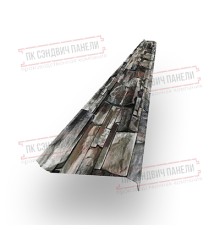 Забор-жалюзи S 58х146 мм, Белый камен - 0,45мм