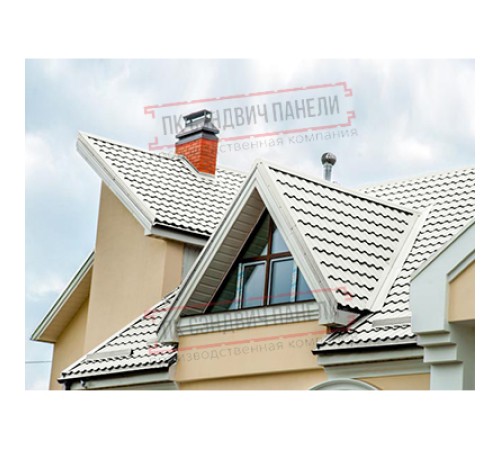 Планка ендовы верхняя 76х76х2000 Полиэстер Ral9002-0.5
