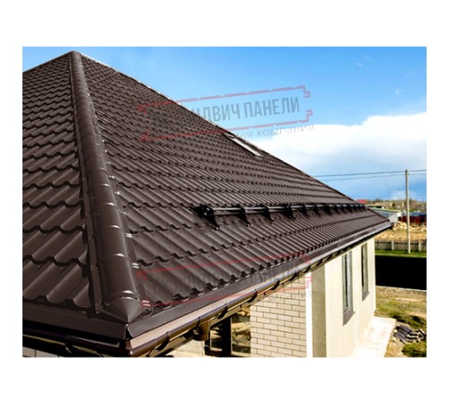Планка конька круглого R110х2000 ПЛ-8017-0.5