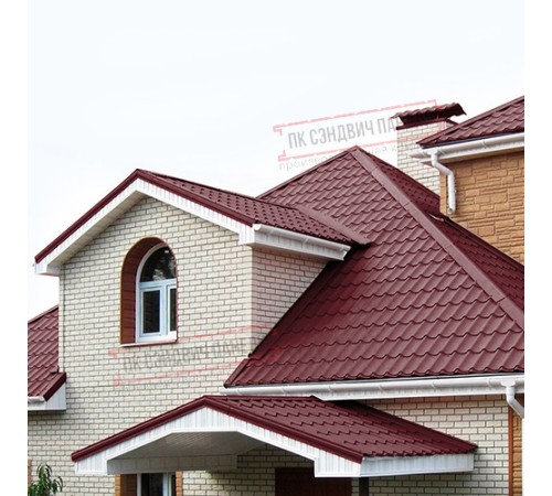 Планка примыкания нижняя 250х122х2000 ПЭ-3005-0.5