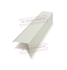 Планка торцевая 135х145х2000 ПЭ-9002-0.45