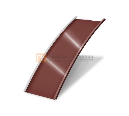 Продольно гнутый фальц гладкий 0,5 RR 29 GreenCoat Pural Matt