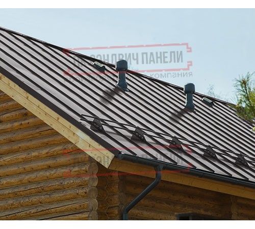 Фальц двойной стоячий Line 0,5 GreenCoat PuRALBT, matt RR32 темно-коричневый с пленкой на замках
