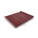 Фальц двойной стоячий Line 0,5 Satin RAL3009 оксидно-красный с пленкой на замках