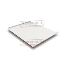 Фальц двойной стоячий 0,5 Satin RAL9003 сигнальный белый с пленкой на замках