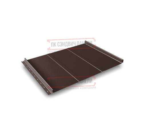 Кликфальц Line 0,5 Rooftop Matte RAL8017 шоколад с пленкой на замках