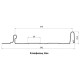 Кликфальц Line 0,5 PurLite Мatt с пленкой RAL8017 шоколад