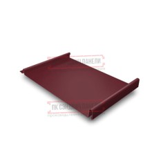 Кликфальц 0,5 PurLite Мatt RAL3005 красное вино с пленкой на замках