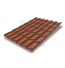 Металлочерепица Классик RAL8004 PurLite Мatt-0,5
