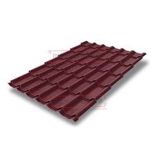 Металлочерепица классик плюс RAL3005 Satin-0.5