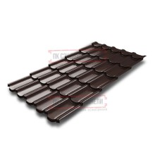 Металлочерепица Квинта плюс 3D RAL8017 Полиэстер-0,45