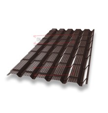 Металлочерепица Квадро профи RAL8017 Quarzit-0,5