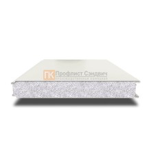 Сэндвич панели гладкие с пенополистиролом, ширина 1000 мм, толщина 60 мм, 0.5/0.5, RAL9003