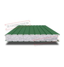 Сэндвич панели стеновые с пенополистиролом, ширина 1200 мм, толщина 20 мм, 0.5/0.5, RAL6002