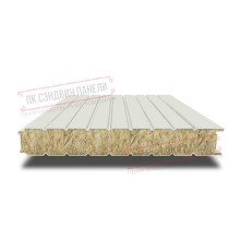 Сэндвич панели стеновые с минеральной ватой, ширина 1200 мм, толщина 30 мм, 0.5/0.5, RAL9002