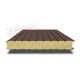 Сэндвич панели стеновые с пенополиуретаном, ширина 1200 мм, толщина 80 мм, 0.5/0.5, RAL8017
