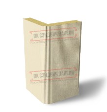 Угловая сэндвич-панель вертикальная из пенополиизоцианурата, 0.5/0.5, ширина 1000 мм, толщина 20 мм, RAL1015