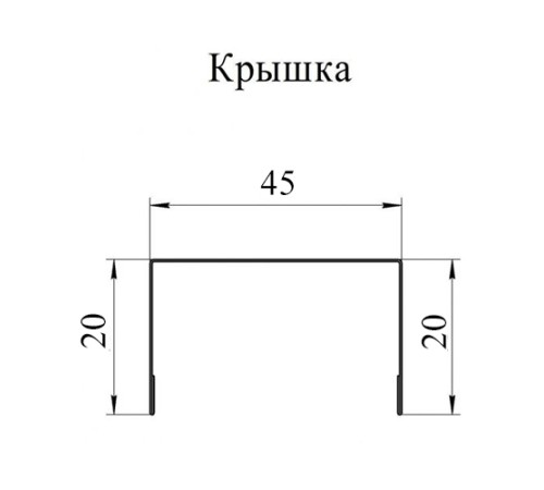 Крышка 45х20 жалюзи Texas 0,45 Print Elite Rowan