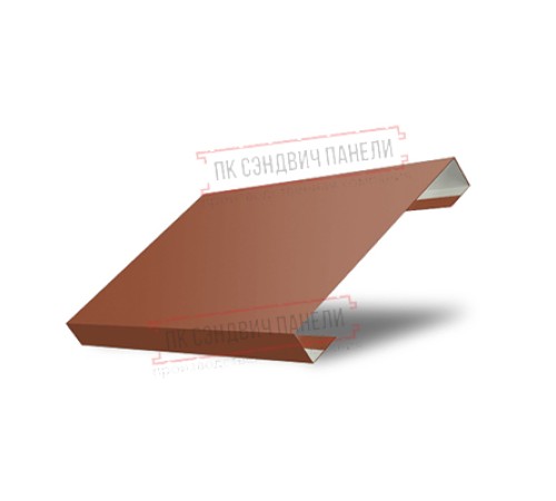 Ламель лицевая 150 жалюзи Texas 0,45 Drap RAL 8004 терракота