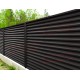 Забор-жалюзи S 58х151 мм, ПЭ, Ral 8019 - 0,4мм